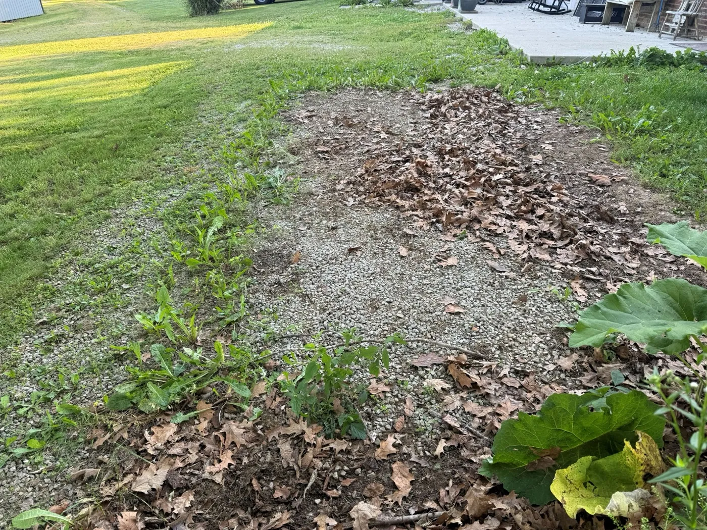 Regraded gravel driveway at a property in central Indiana (photo 4)