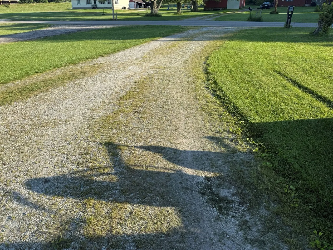Regraded gravel driveway at a property in central Indiana (photo 5)