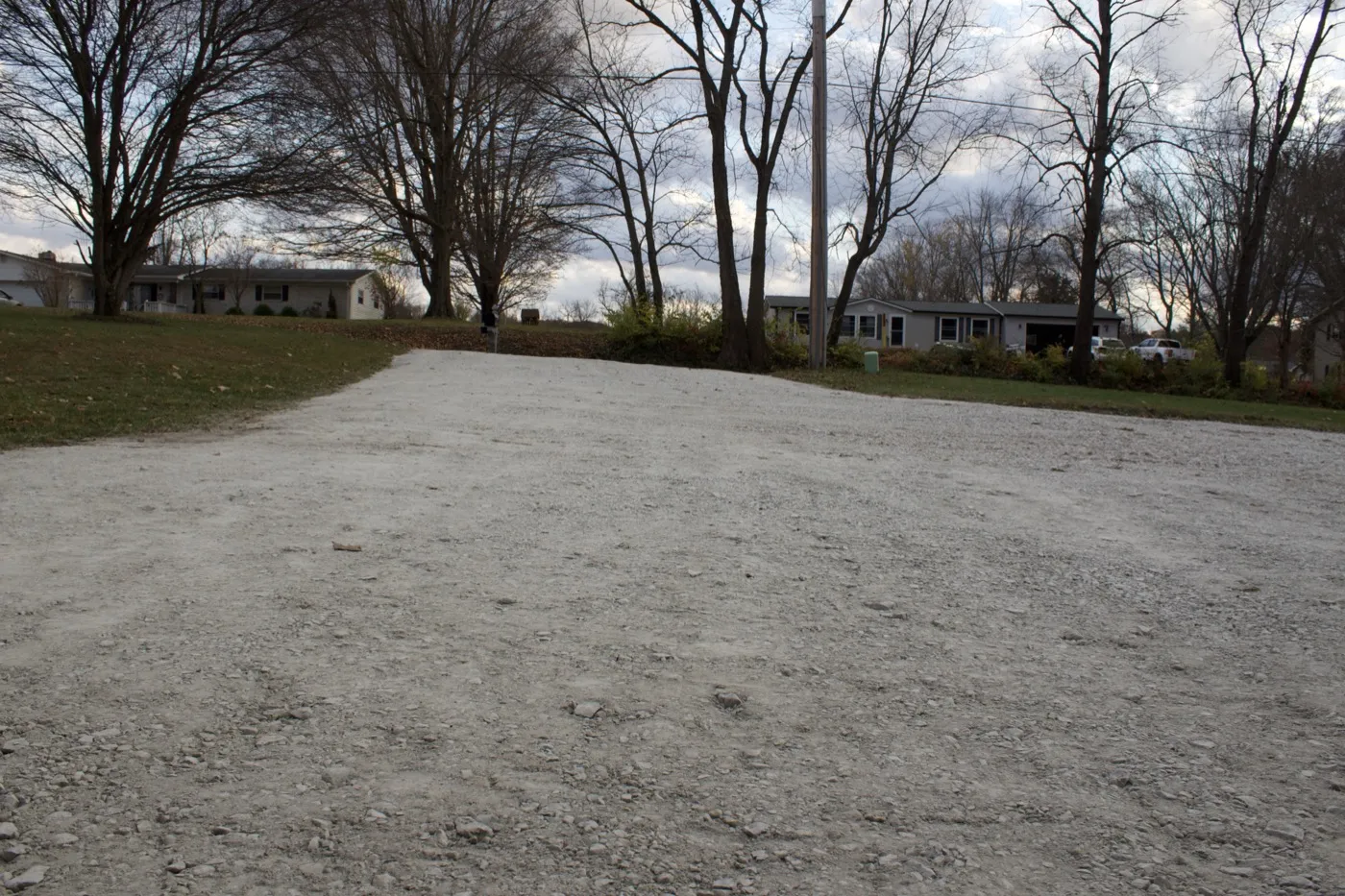 New gravel driveway installation at a property in Shelby County, Indiana (photo 6)